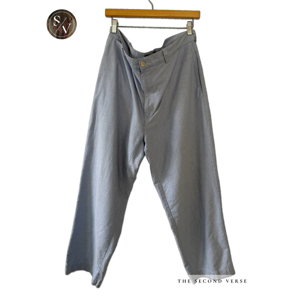 Polo Ralph Lauren Light Blue Philip Mens Pant 38X30 Button Front Pants - Picture 2 of 8